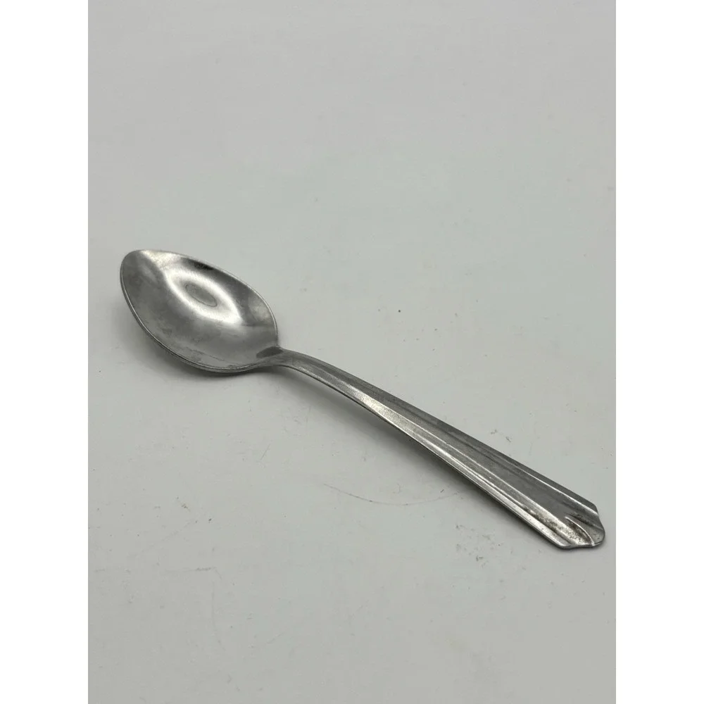 Vintage HB Co Spoon Baby Child Dematasse 4in Stainless‎ Steel Flatware
